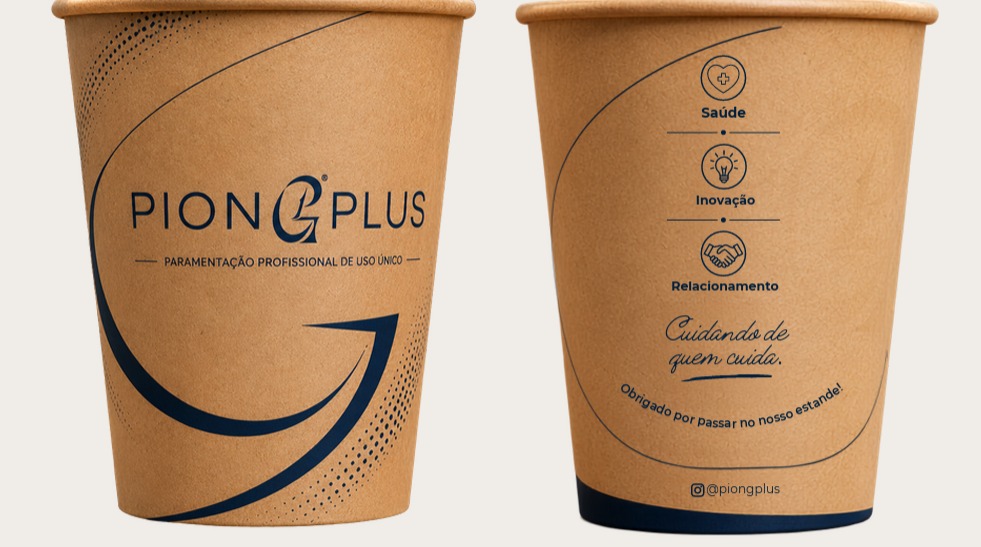 Copo de papel Biodegradável Kraft 150ml Pion G